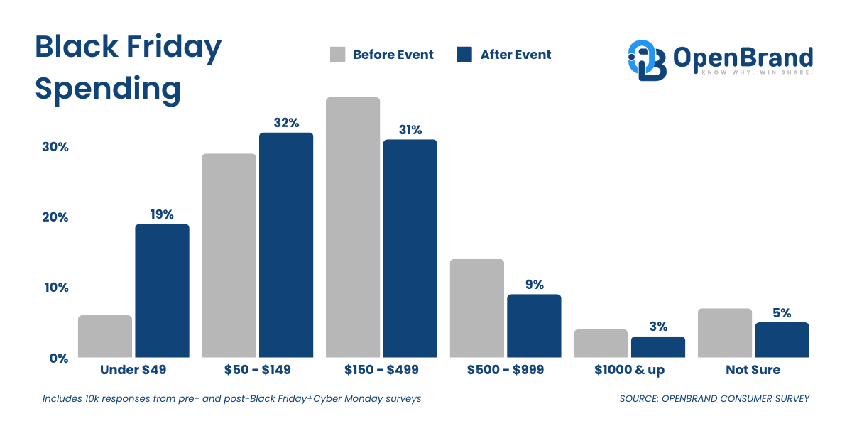 2024 Black Friday Trends & Data Consumer Spending Chart