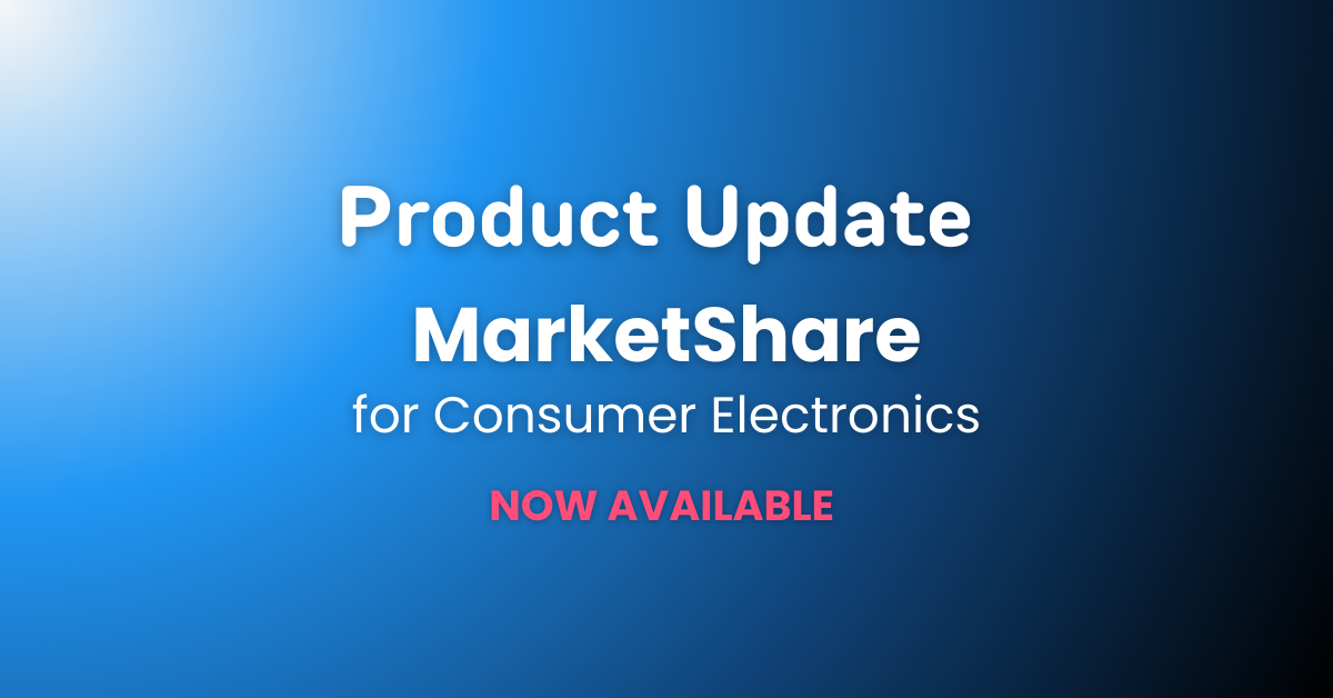 Product Update MarketShare for consumer electronics